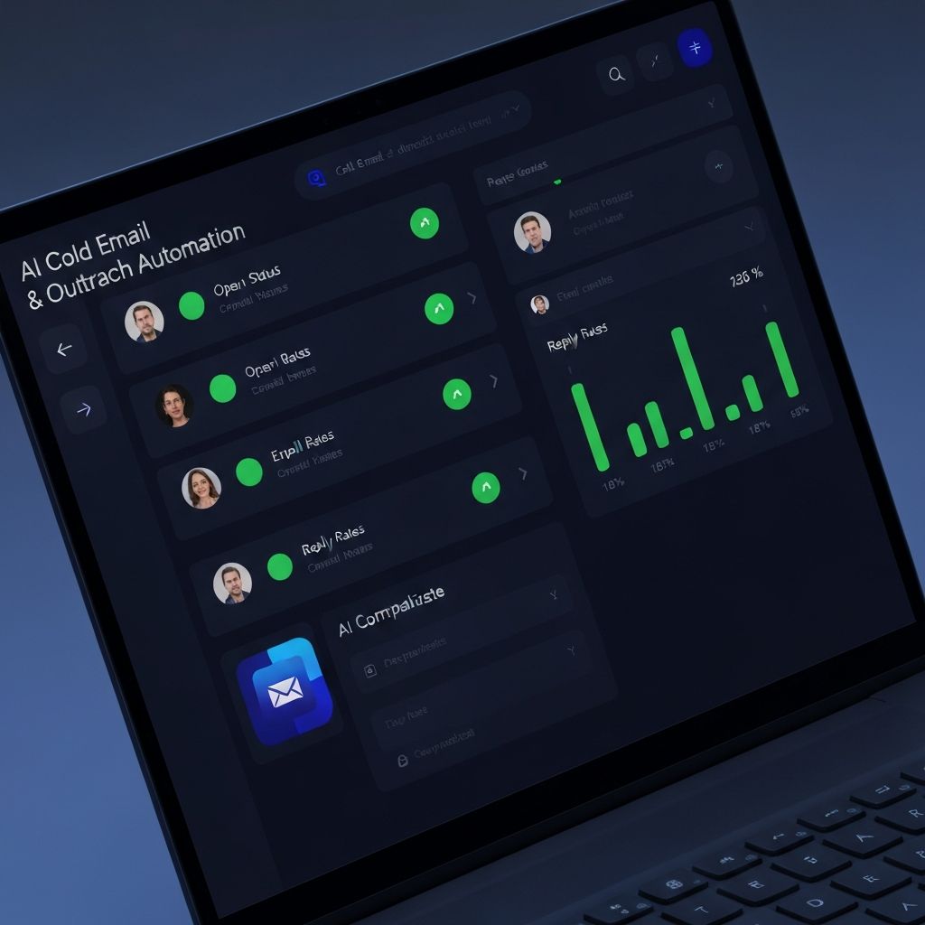 AI cold outreach dashboard showing prospect engagement