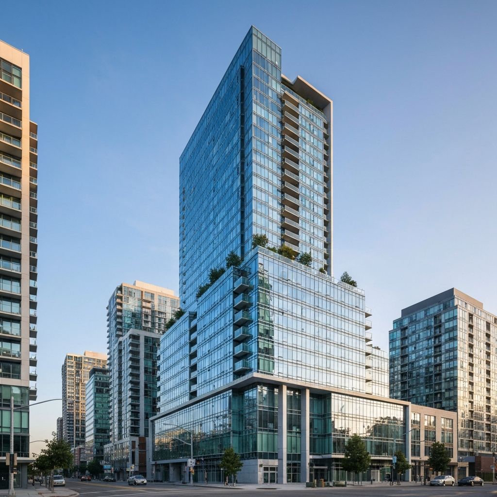 Modern luxury condo development